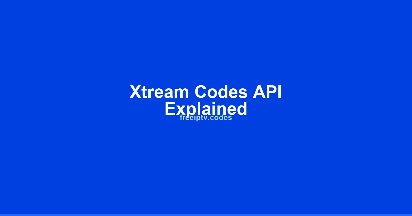 Diagram of an Xtream Codes login with server URL, username and password connecting a player to an IPTV service
